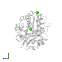 CALCIUM ION in PDB entry 2whk, assembly 1, side view.