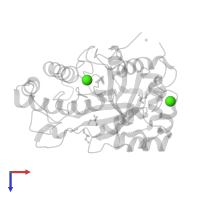 CALCIUM ION in PDB entry 2whk, assembly 1, top view.
