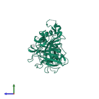 Apical membrane antigen 1, soluble form in PDB entry 2x2z, assembly 3, side view.