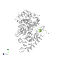 SULFATE ION in PDB entry 2x5w, assembly 1, side view.