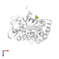 SULFATE ION in PDB entry 2x5w, assembly 1, top view.