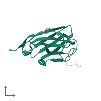 HEAVY CHAIN VARIABLE DOMAIN FROM DROMEDARY in PDB entry 2x6m, assembly 1, front view.