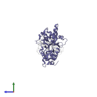 5'-AMP-activated protein kinase subunit gamma-1 in PDB entry 2y8l, assembly 1, side view.