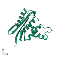 PDB entry 2z1j coloured by chain, front view.