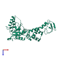 Vacuolar protein sorting-associated protein 4B in PDB entry 2zan, assembly 1, top view.