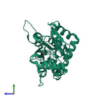 Glutamate receptor ionotropic, kainate 1 in PDB entry 2zns, assembly 1, side view.