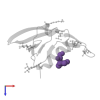 Modified residue MSE in PDB entry 2zpm, assembly 1, top view.