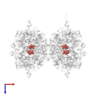 Modified residue CSD in PDB entry 2zzd, assembly 1, top view.