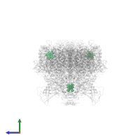 PROTOPORPHYRIN IX CONTAINING FE in PDB entry 3a0b, assembly 1, side view.