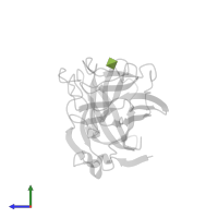 beta-D-glucopyranuronic acid in PDB entry 3a0n, assembly 1, side view.