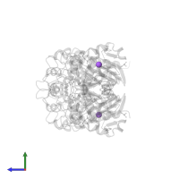 SODIUM ION in PDB entry 3a65, assembly 1, side view.