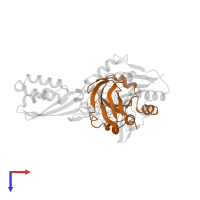 Glycine cleavage system H protein in PDB entry 3a7a, assembly 1, top view.