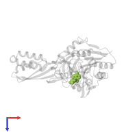 ADENOSINE MONOPHOSPHATE in PDB entry 3a7a, assembly 1, top view.