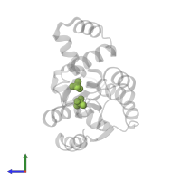 SULFATE ION in PDB entry 3adk, assembly 1, side view.