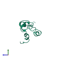 Regulatory protein alcR in PDB entry 3alc, assembly 1, side view.