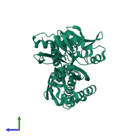 Heat shock 70 kDa protein 1A in PDB entry 3ay9, assembly 1, side view.