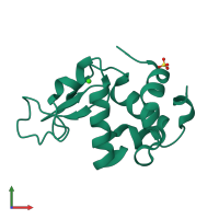 PDB entry 3b0i coloured by chain, front view.