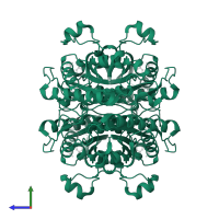 NAD(P)H dehydrogenase (quinone) in PDB entry 3b6m, assembly 1, side view.