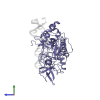 Repressor protein cI in PDB entry 3bdn, assembly 1, side view.