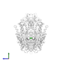 CHLORIDE ION in PDB entry 3bi1, assembly 1, side view.