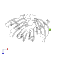 MAGNESIUM ION in PDB entry 3bk5, assembly 1, top view.