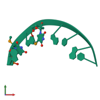 PDB entry 3bm0 coloured by chain, front view.