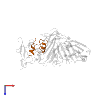 Somatomedin-B in PDB entry 3bt1, assembly 1, top view.