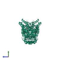 Probable aspartokinase in PDB entry 3c1n, assembly 3, side view.