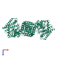 Probable aspartokinase in PDB entry 3c1n, assembly 3, top view.