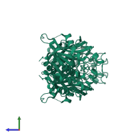 S-formylglutathione hydrolase in PDB entry 3c6b, assembly 1, side view.