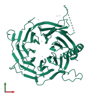 Chromatin assembly factor 1 p55 subunit in PDB entry 3c99, assembly 1, front view.