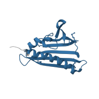 The deposited structure of PDB entry 3cnw contains 2 copies of Pfam domain PF10604 (Polyketide cyclase / dehydrase and lipid transport) in XoxI. Showing 1 copy in chain A.