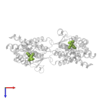 [4-(4-HYDROXY-3-IODO-PHENOXY)-3,5-DIIODO-PHENYL]-ACETIC ACID in PDB entry 3d57, assembly 1, top view.