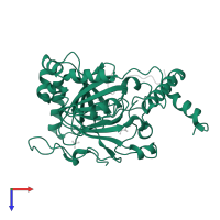 Hypoxia-inducible factor 1-alpha inhibitor in PDB entry 3d8c, assembly 2, top view.