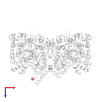 PHOSPHATE ION in PDB entry 3dds, assembly 1, top view.