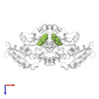 5-ALPHA-DIHYDROTESTOSTERONE in PDB entry 3dey, assembly 1, top view.