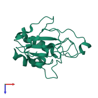 Glutathione peroxidase in PDB entry 3dwv, assembly 1, top view.