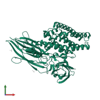 Crystaline entomocidal protoxin in PDB entry 3eb7, assembly 1, front view.