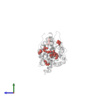 Modified residue MSE in PDB entry 3fay, assembly 1, side view.