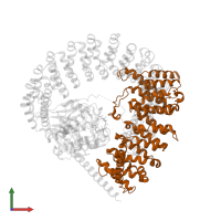 Serine/threonine-protein phosphatase 2A 56 kDa regulatory subunit gamma isoform in PDB entry 3fga, assembly 1, front view.