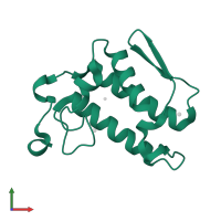 Phospholipase A2, major isoenzyme in PDB entry 3fvj, assembly 2, front view.