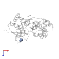 SULFATE ION in PDB entry 3fvn, assembly 1, top view.