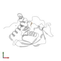 peptide (Met)(Ala)(Ser) in PDB entry 3g6n, assembly 1, front view.