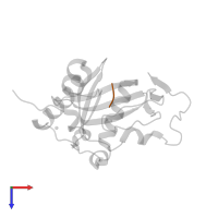 peptide (Met)(Ala)(Ser) in PDB entry 3g6n, assembly 1, top view.