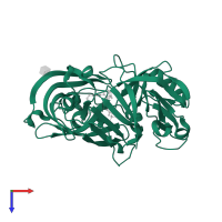 Renin in PDB entry 3g72, assembly 1, top view.