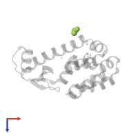 ACETATE ION in PDB entry 3gum, assembly 2, top view.