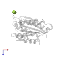 2-acetamido-2-deoxy-beta-D-glucopyranose in PDB entry 3gxb, assembly 2, top view.