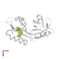 2-nitro-N-(thiophen-3-ylmethyl)-4-(trifluoromethyl)aniline in PDB entry 3h7w, assembly 1, top view.