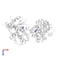 GLYCEROL in PDB entry 3hq5, assembly 1, top view.