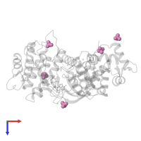 SULFATE ION in PDB entry 3hx4, assembly 1, top view.